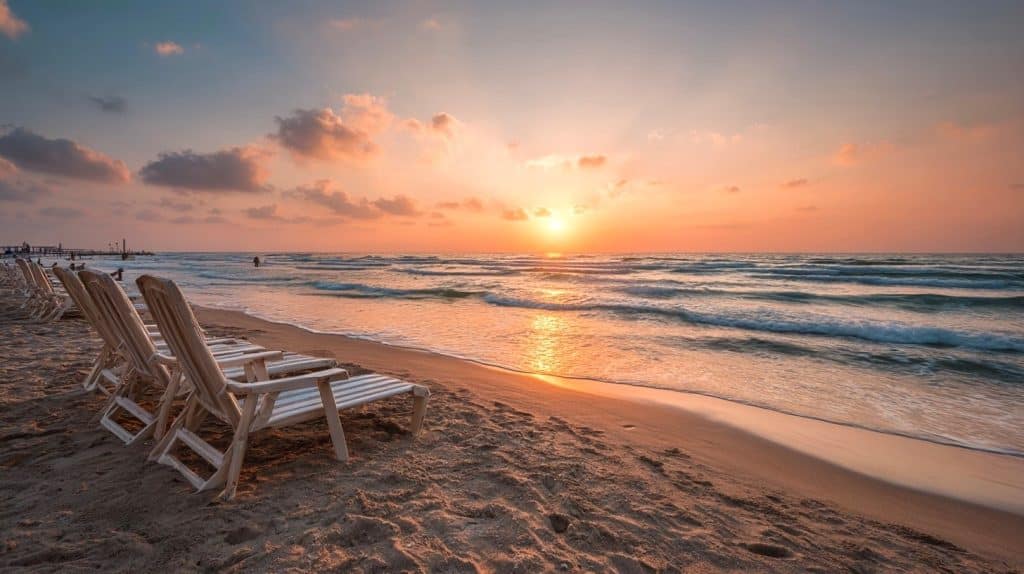 תמונת אווירה של תל אביב